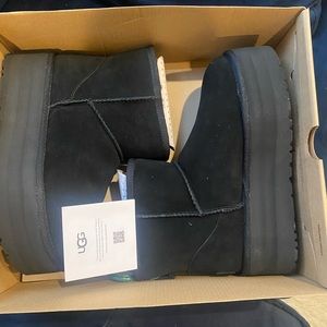 Authentic black platform Uggs new in box